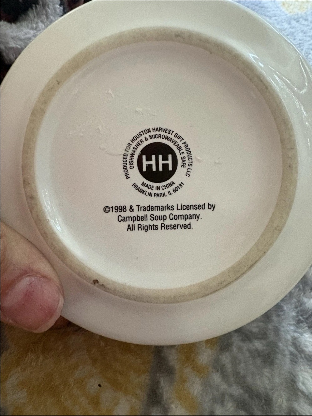 Campbell's Red & White Tomato Soup Ceramic Bowl - Branded Dinnerware - Picture 3 of 5